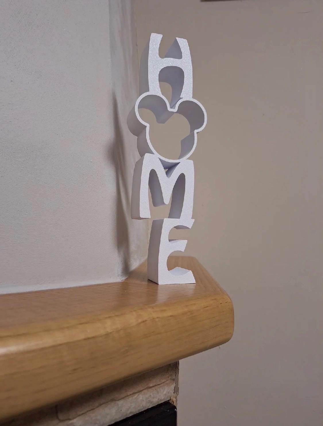 Mickey Home sign, stands up alone