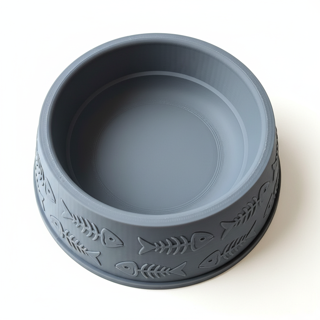 Cat bowl top view
