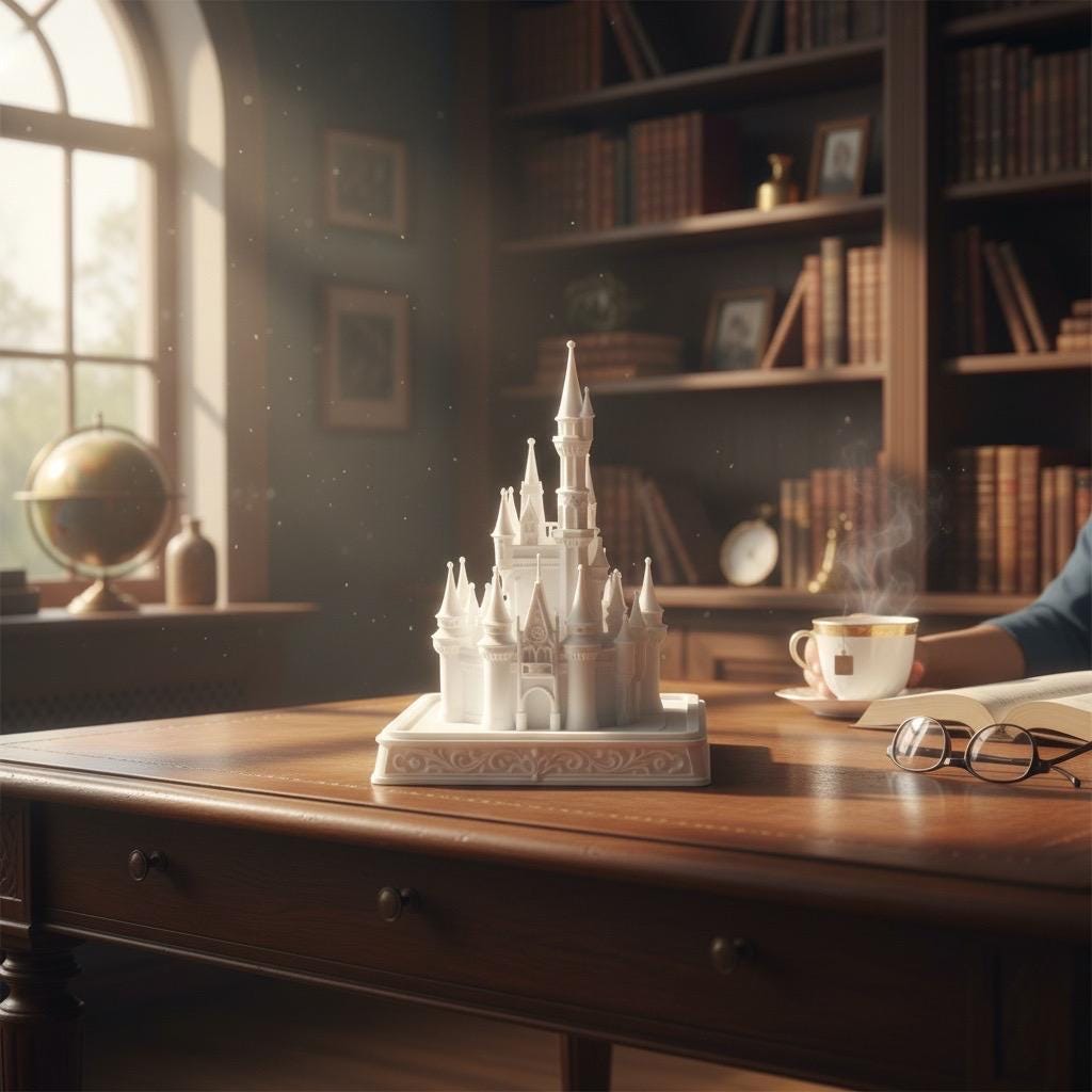 Replica Disney Cinderella Caatle with tea light