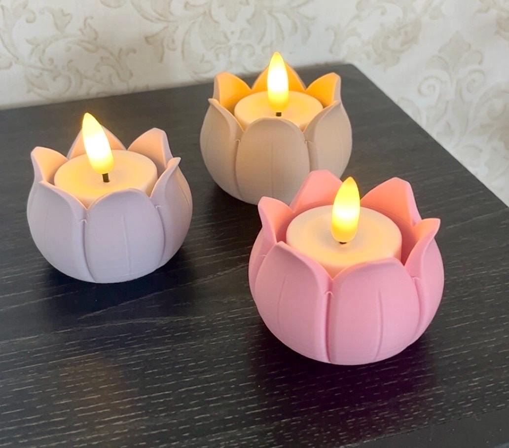 Lotus tea light holders
