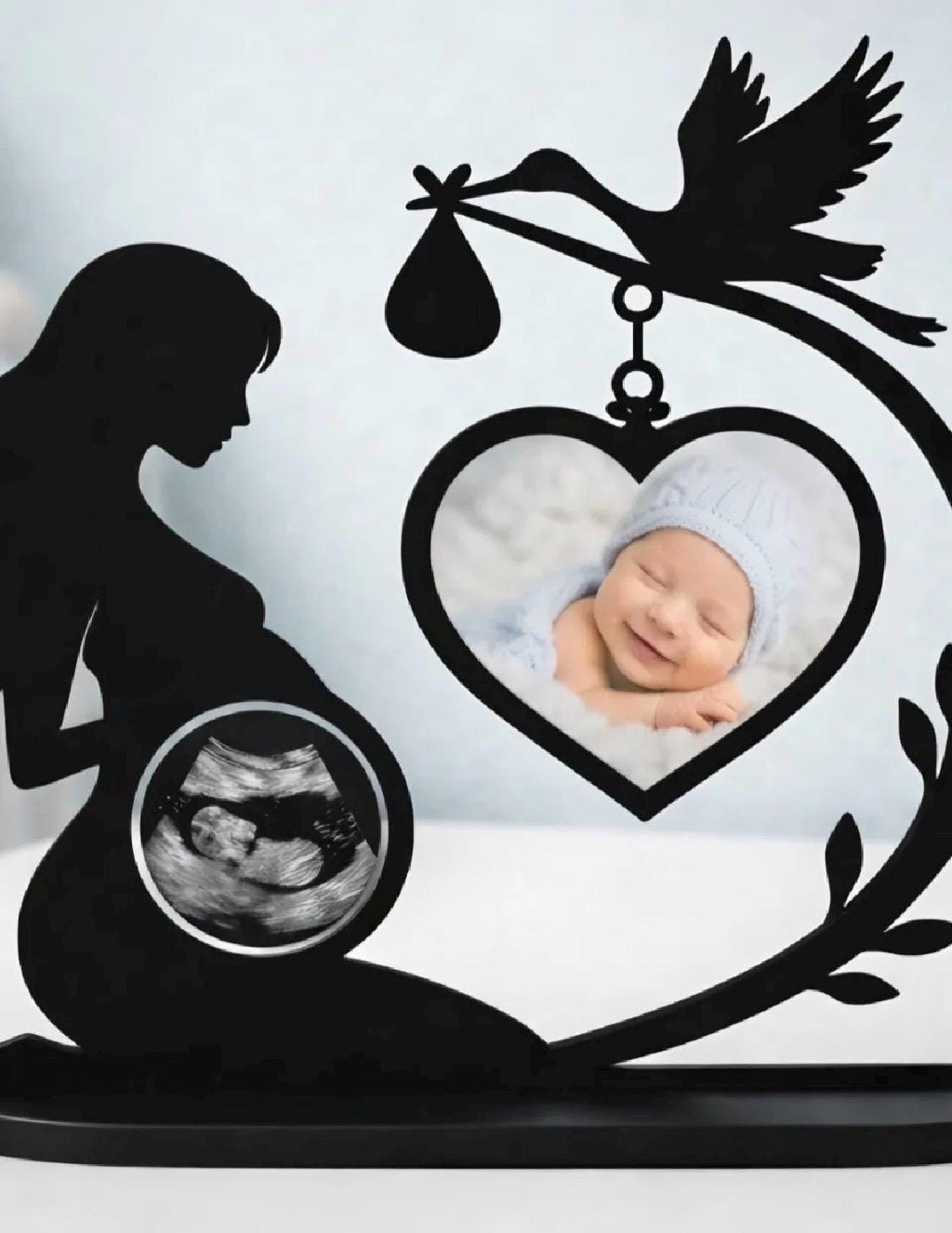 Pregnancy Keepsake Display — Ultrasound & Baby Photo Holder