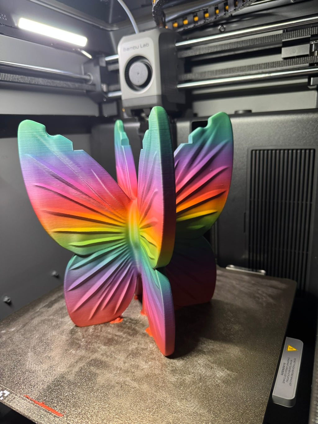 Butterfly 3-Wick Candle Holder | 3D Printed Rainbow Candle Stand
