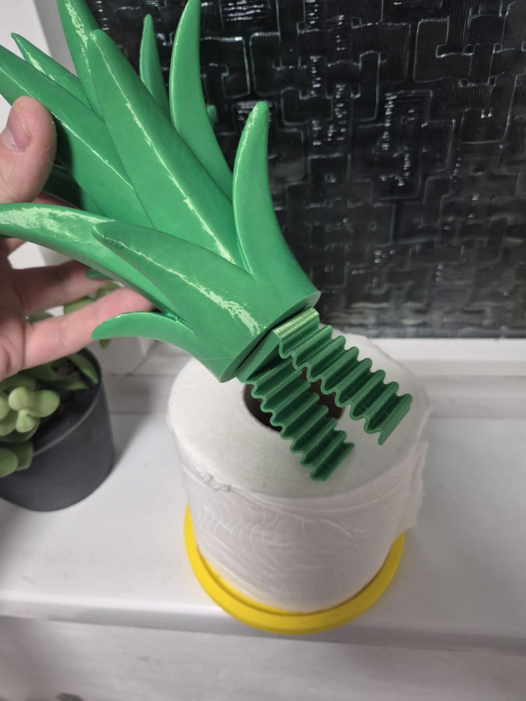 Pineapple Toilet Paper Holder — 3D Printed