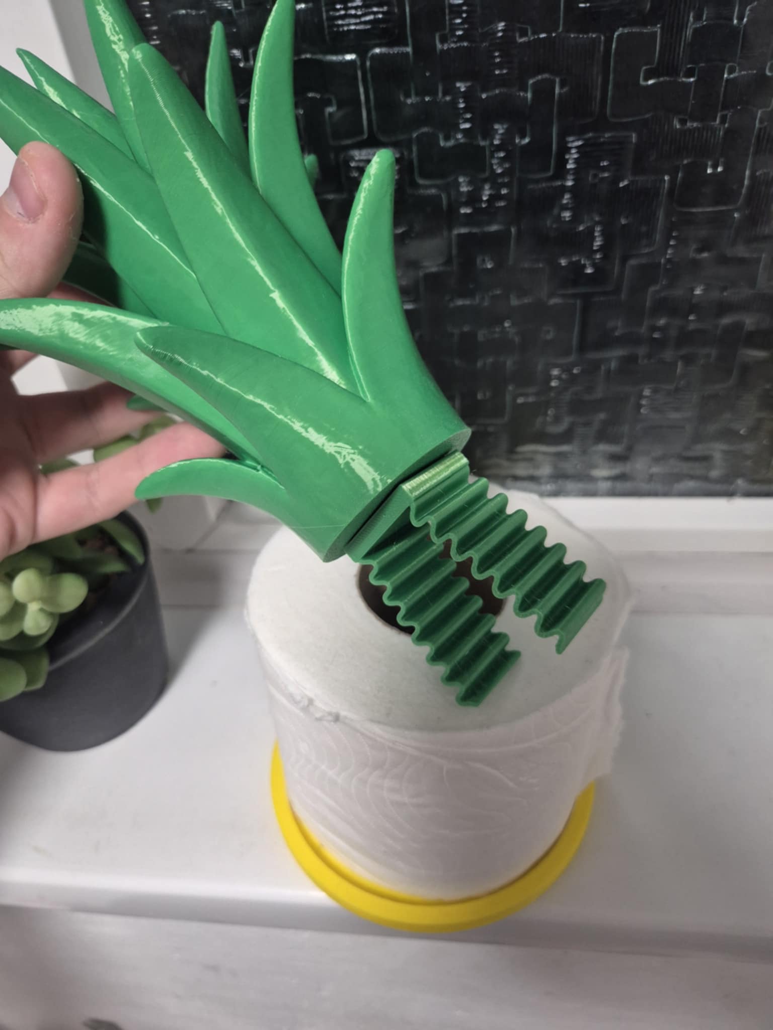 Pineapple Toilet Paper Holder — 3D Printed