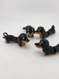 Flexi dachshund keychains group shot on white background