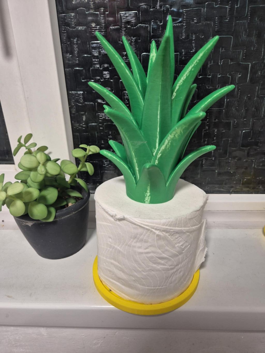 Pineapple Toilet Paper Holder — 3D Printed