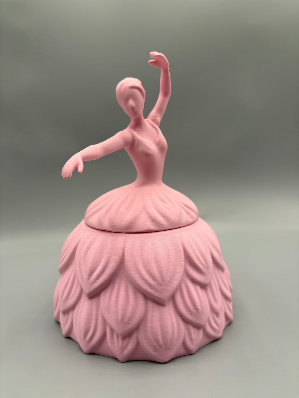 Ballerina Trinket Box — 3D Printed Jewelry & Vanity Storage