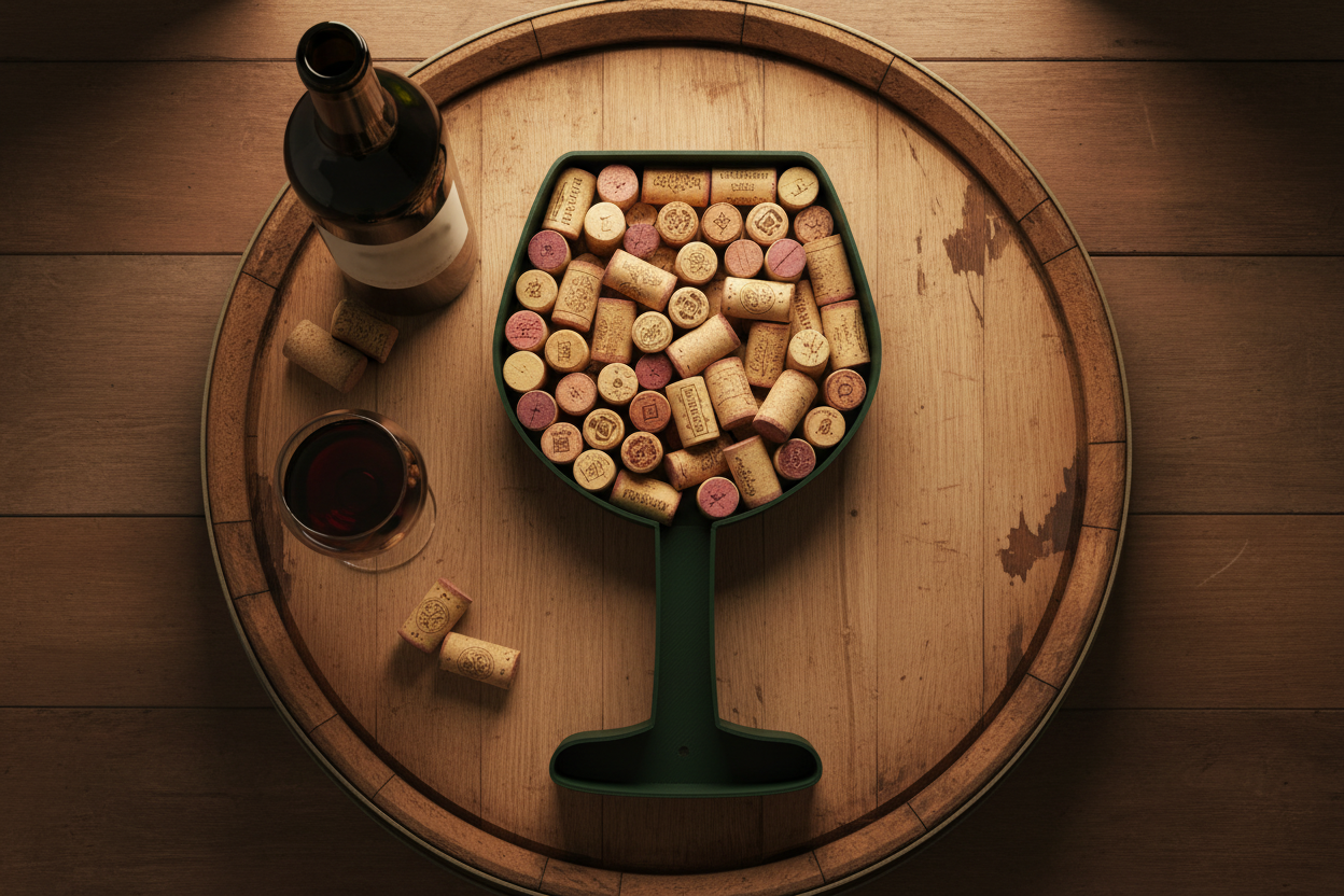 Wine Glass Cork Holder Ad